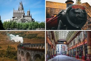 Harry Potter filming locations in the UK including Hogwarts Castle, Hogwarts Express train, Glenfinnan Viaduct, and Leadenhall Market-Harry Potter travel guide