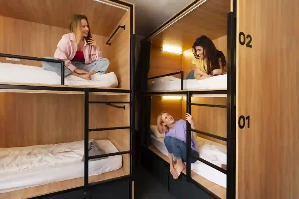 4.compressed_hostel_japan_under100 “Cheapest time to go to Japan – budget capsule hostel for off-season travelers”